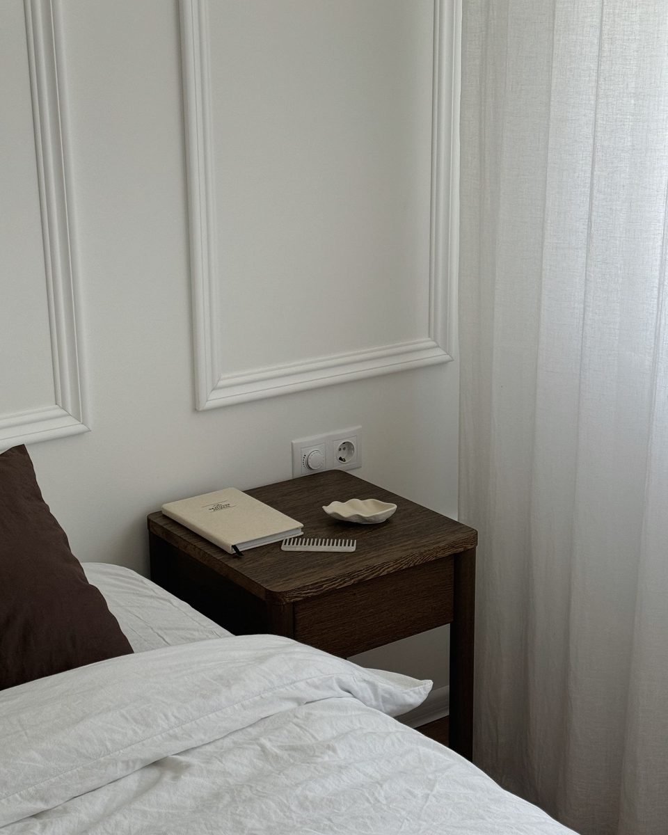 Smoked Oak Bedside Table